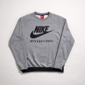 Nike International Crewneck Sweatshirt Men's Medium Gray